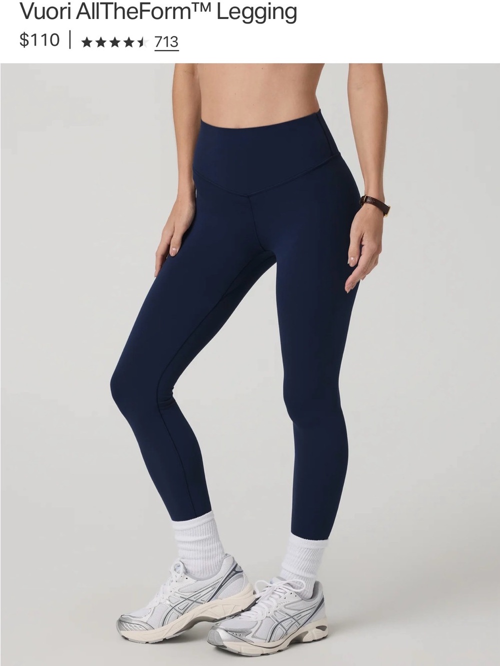 Vuori Blue Coast High-Rise Performance Legging